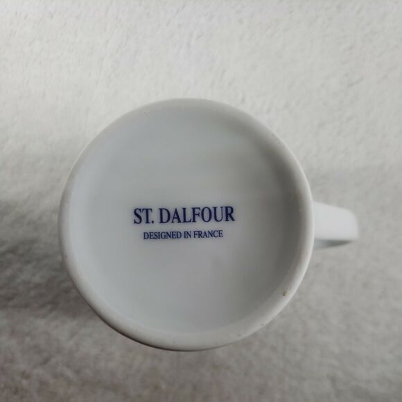 ST DALFOUR Tea Coffee  Cup White New in Original Box Designed In France NOS - Picture 9 of 12